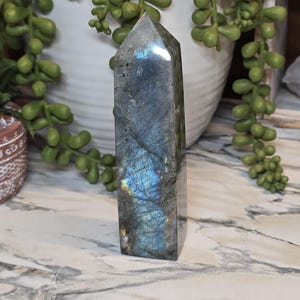 Labradorite Crystal Tower | Blue Flash