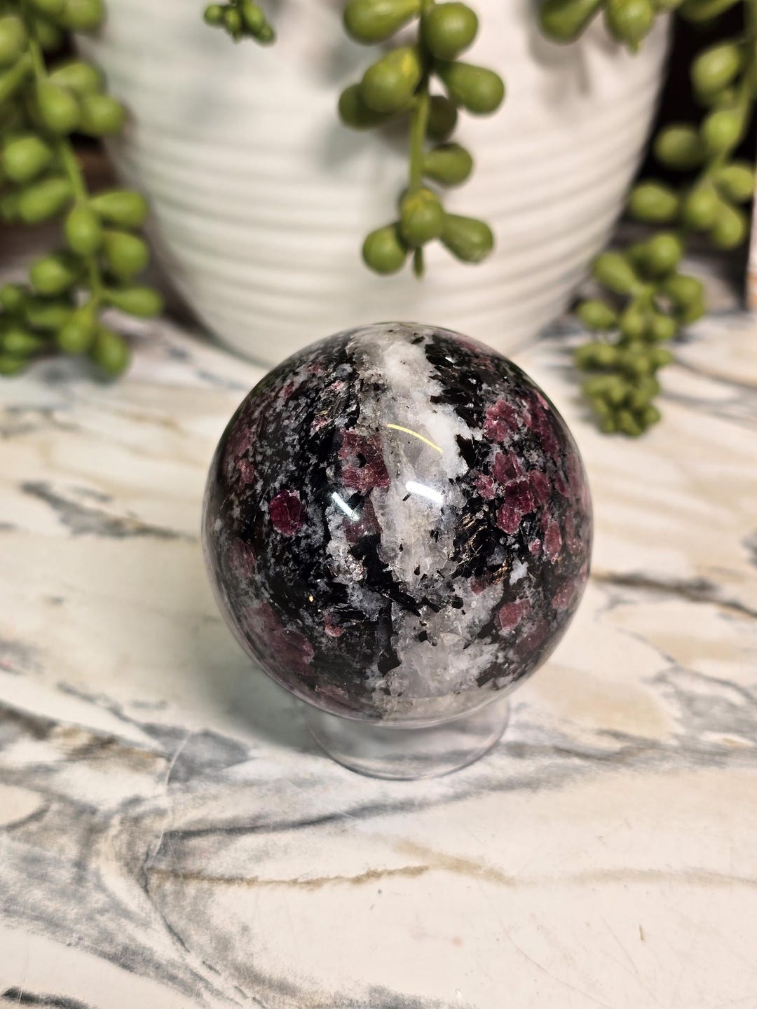 Ruby Spinel in Matrix Sphere 56.2mm - Etsy