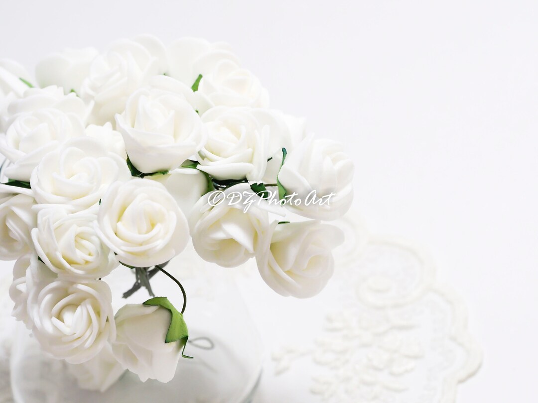 White Roses Photo Overlay, Printable Wedding Card (digital Download) - Etsy