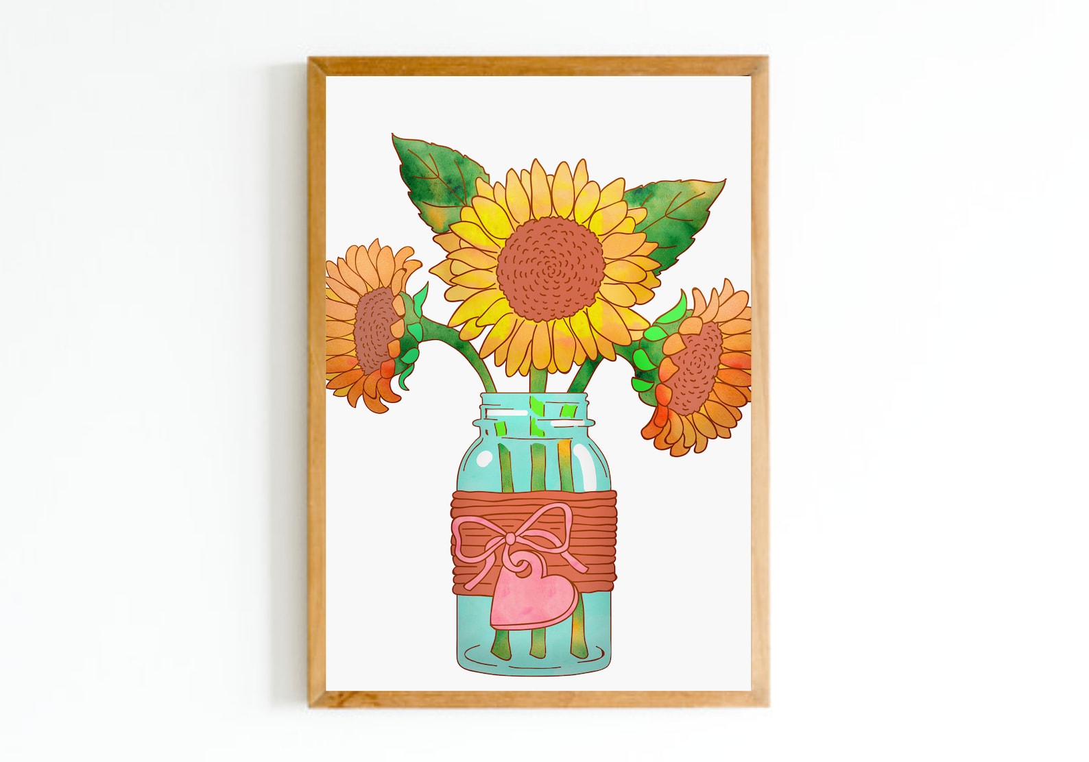 Flower Vase Digital Wall Art Print Flower Art INSTANT Etsy