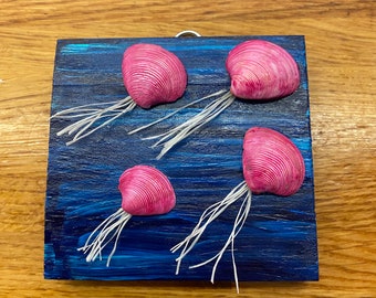 Wall Art. Four Jellyfish #127