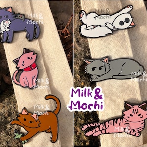 Gojocat Anime Hard Enamel Pins | Cosplay Comic Con jjk Accessories Manga Kawaii jujutsu sorcerer Ita Bag Merch | Gojo Cat Meme Satosugu Fan