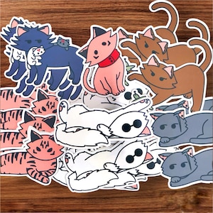 Gojocat Anime Stickers | Cosplay Comic Con jjk Accessories Manga Kawaii jujutsu sorcerer Merch | Gojo Cat Meme Satosugu Fan Vinyl Waterproof