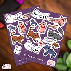 Pegatinas de anime Gojocat / Accesorios de cosplay Comic Con jjk Manga Kawaii Jujutsu Sorcerer Merch / Vinilo impermeable para fans de Gojo Cat Meme Satosugu