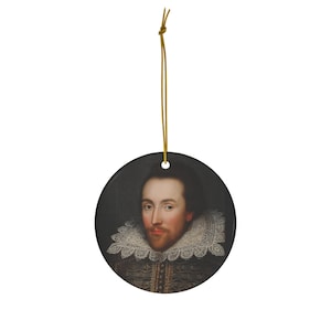 William Shakespeare Ceramic Ornament