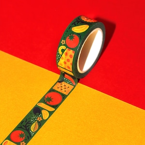 Cinta washi de pasta / Washi de comida italiana, Washi para amantes de la comida, Washi para arte con pasta, Material para manualidades, Washi de charcutería, Arte culinario, Papelería gastronómica, Amante de la comida