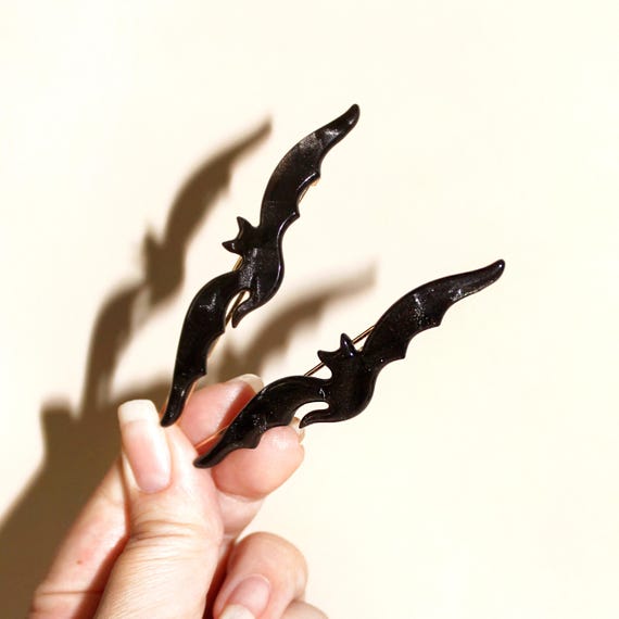 18 Halloween Accessories for a Little Everyday Spookiness 5 Glossy Bat Hair Clips