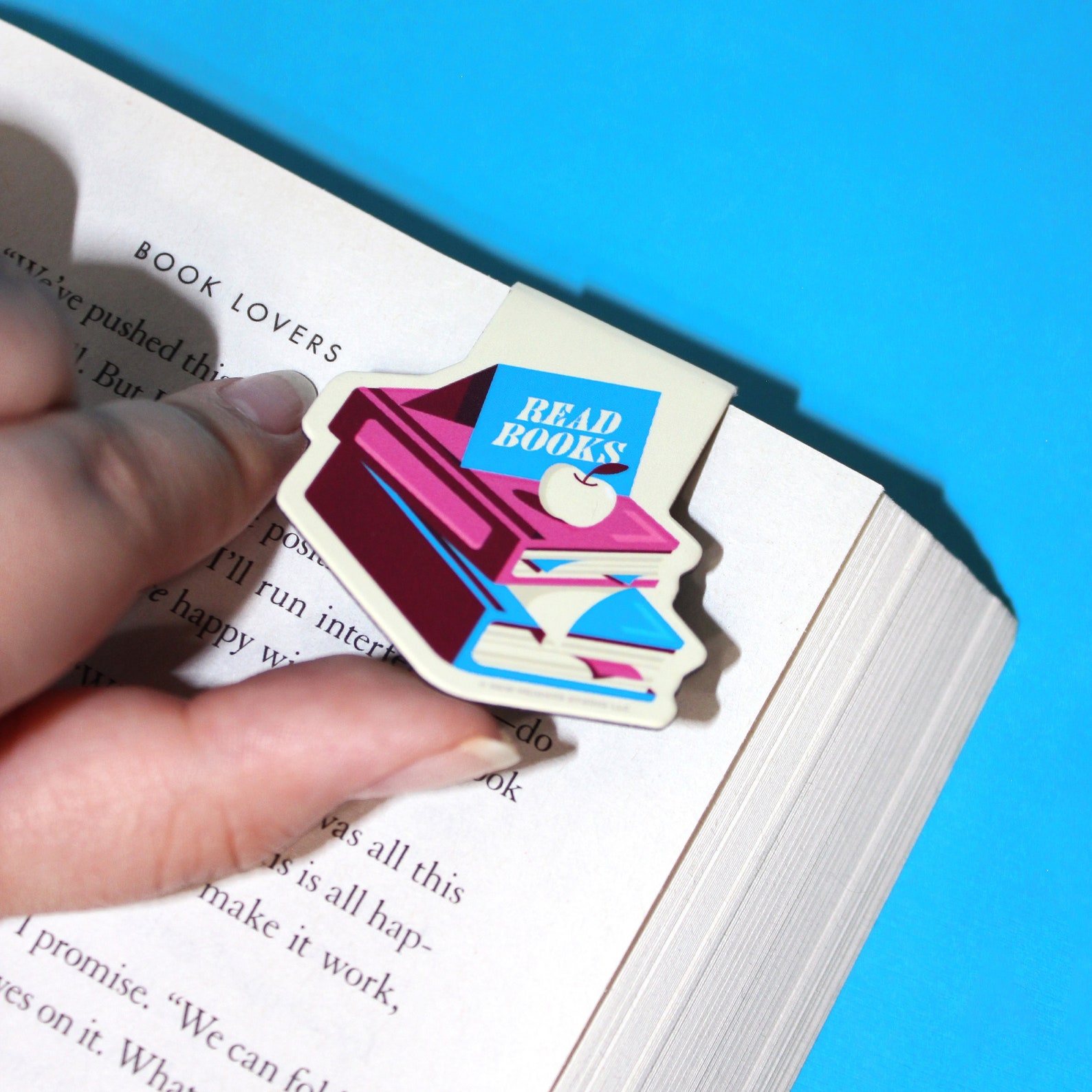 READ BOOKS Magnetic Bookmark | Read Books Bookmark, Page Flag, Page ...