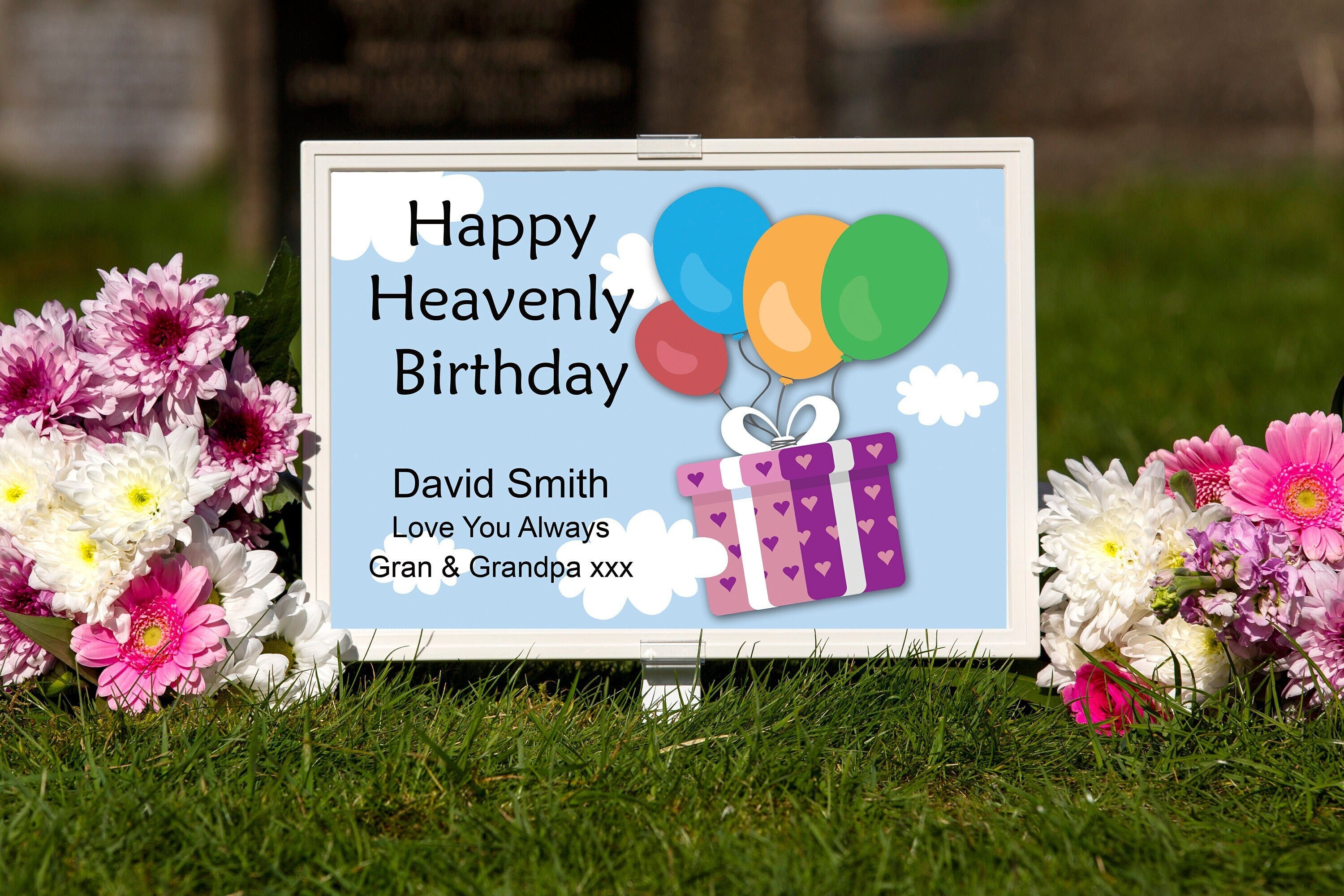 Birthday Cemetery Decorations Etsy