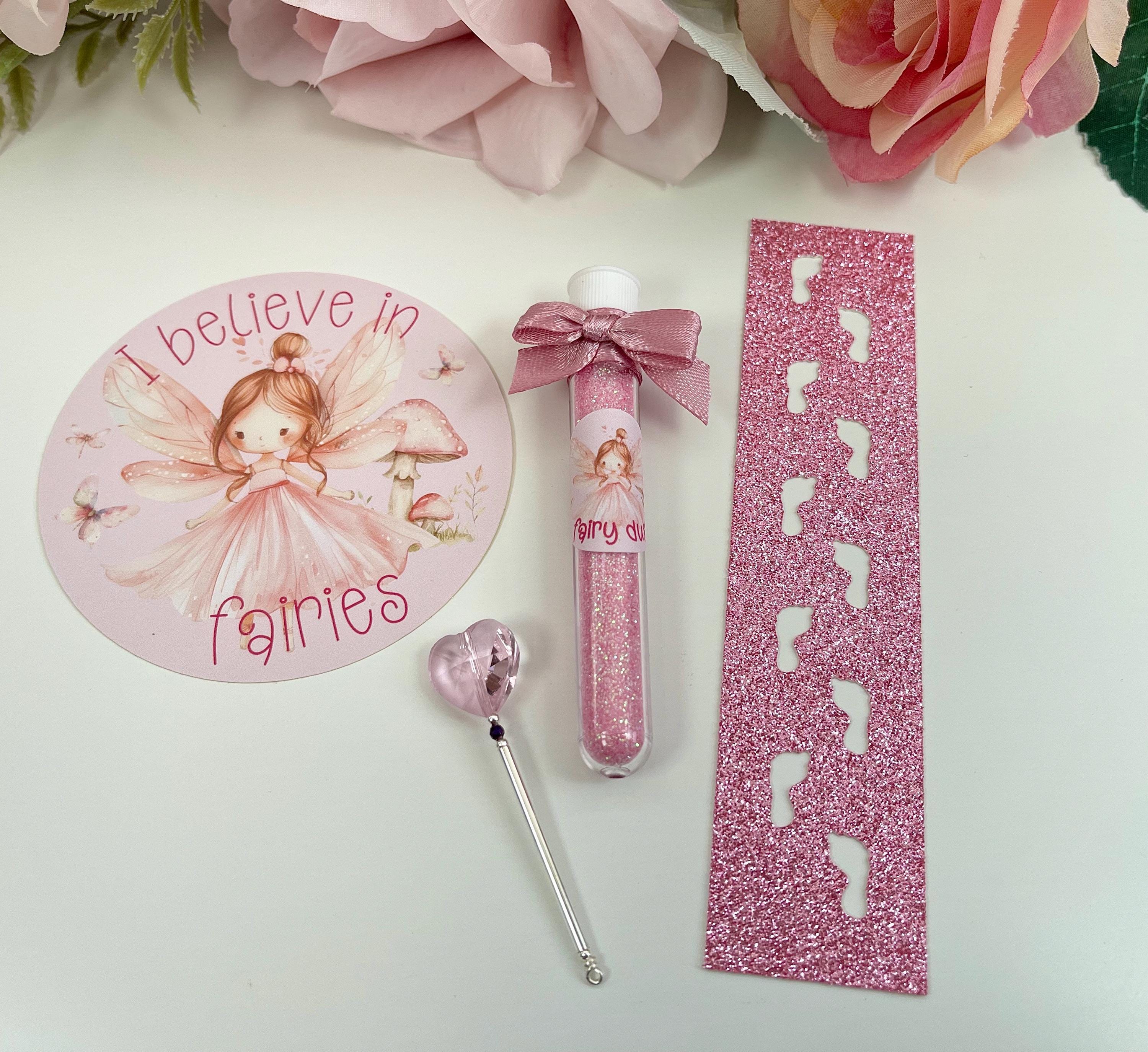 Juego de polvo de hadas que incluye varita de hada, plantilla de huella de  hada y calcomanía de hada de los dientes - Etsy México, image size:3000x2750