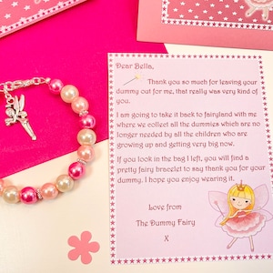 Personalised Dummy Fairy Letter with bracelet and gift bag, Fairy Gift image 2