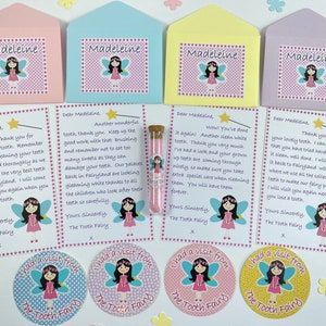 Personalised Tooth Fairy Letters, Fairy Dust and Stickers