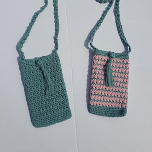 Handmade Crochet Festival Phone Bags