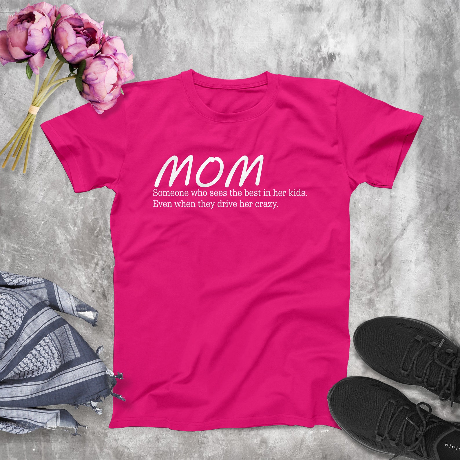 Family T-Shirt for MOM Cotton Gift for women Present | Etsy