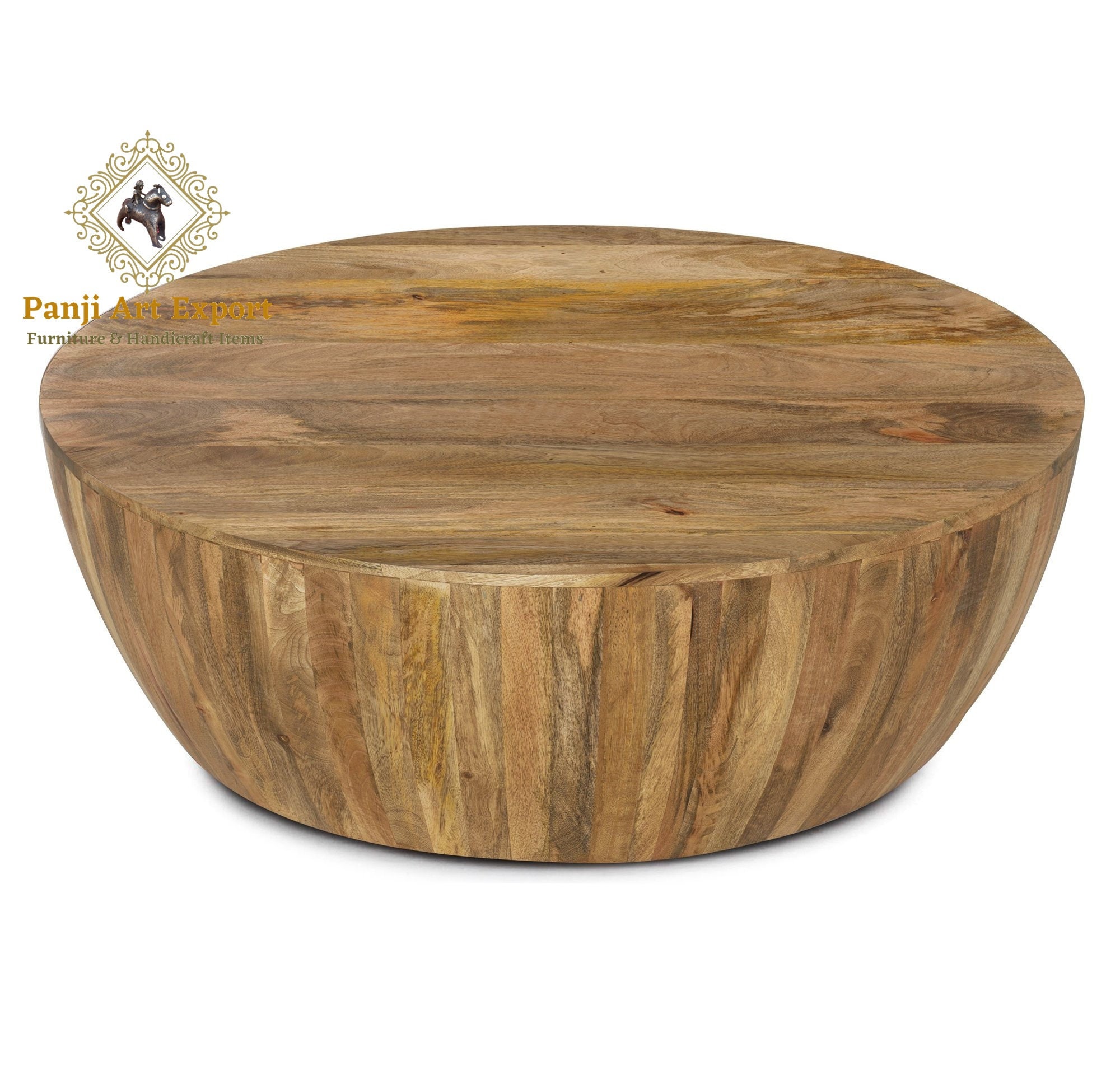 Wooden Coffee Table Round Table Wooden Cocktail Table Unique Etsy