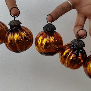 Kugel Glass Christmas Ornament Yellow Original Heavy Glass Old Kugel Decorative Hanging Home Decor Wall Art Lot of 7 Art Decor