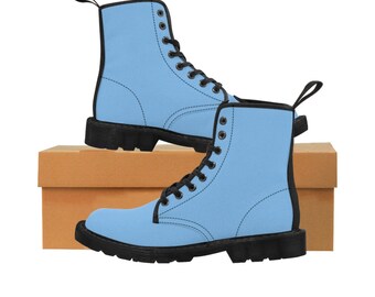 light blue boots mens