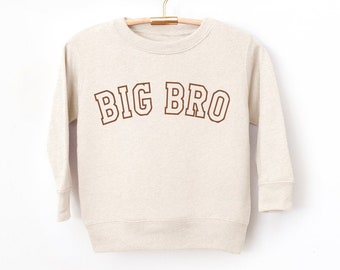 Big Bro Toddler Sweatshirt, Big Brother, Big Bro Shirt, Big Brother Gift, Pregnancy Reveal, Toddler Shirt, Birth Announcement, Big Bro