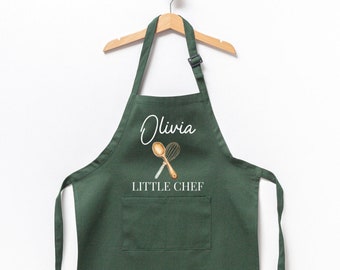 Personalized Kids Apron, Customized Apron, Cute Apron For Kids, Personalized Apron, Custom Apron, Little Chef, Apron, Cooking, Kids Apron