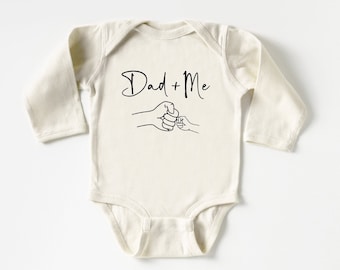 Dad + Me Onesie®, First Time Dad Gift, Baby Announcement Gift, Baby Shower Gift, New Dad Gift, I Love My Dad, Baby Announcement Onesie®