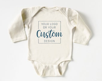 Custom Baby Bodysuits, Your Design or Logo Printed Directly Onto a Bodysuit, Custom Logo Design, Custom Text Printed, Custom Logo, Custom