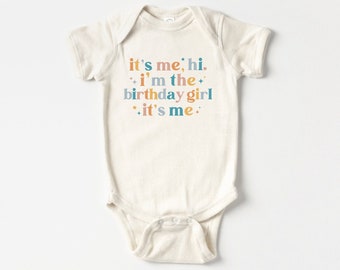 It's Me Hi I'm The Birthday Girl It's Me Bodysuit, Birthday Girl, Birthday Girl Shirt, Baby Girl Gift, Birthday Gift, First Birthday