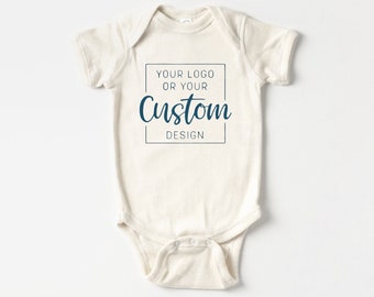 Custom Baby Bodysuits, Your Design or Logo Printed Directly Onto a Bodysuit, Custom Logo Design, Custom Text Printed, Custom Logo, Custom