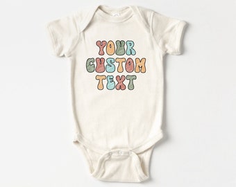 Custom Text Onesie®, Custom Baby Onesie®, Custom Text Printed Baby Outfit, Custom Name Bodysuit, Your Text Printed Directly Onto a Onesie®