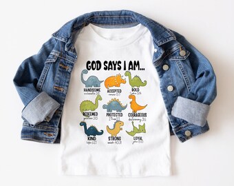 God Says I Am Handsome Toddler Shirt, Christian Toddler Tee, Easter Kids Gift, Religious, Christian Sweatshirt, Cute Religious Kids Tee