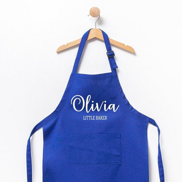 Personalized Kids Apron, Customized Apron, Cute Apron For Kids, Personalized Apron, Custom Apron, New Baby Gift, Apron, Cooking, Kids Apron