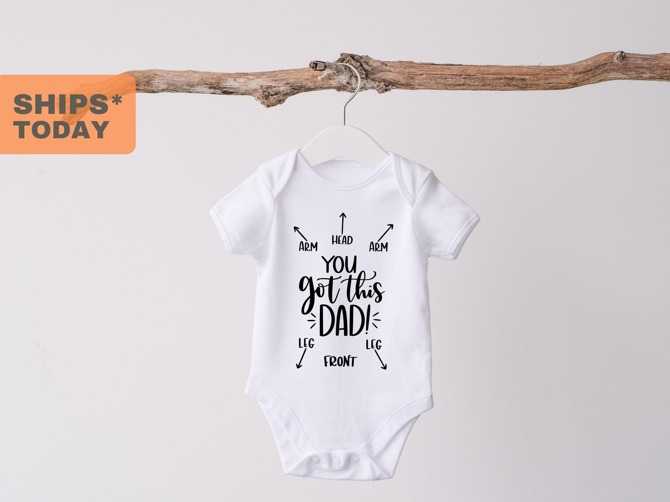 You Got This Dad Onesie®, Dad Instructions Onesie®, First Time Dad Gi…