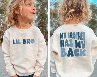 Lil Brother Sweatshirt, Lil Brother, Lil Brother T shirt, Peuter Sweatshirt, Lil Brother Gift, Geboorteaankondiging, Brother Gift, Lil Bro