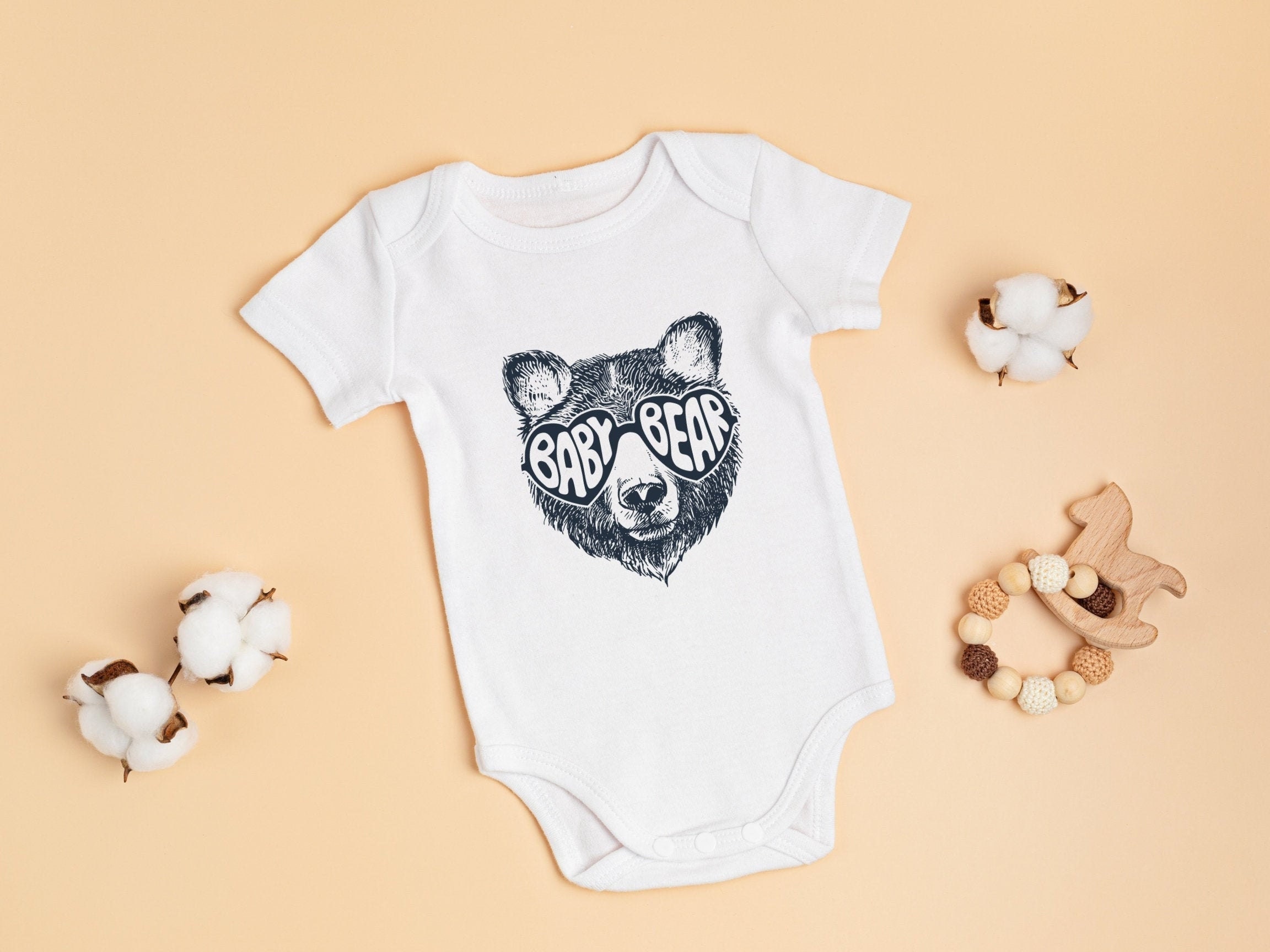 Baby Bear Onesie® Bear Onesie® Cute Bear Baby Onesie Etsy