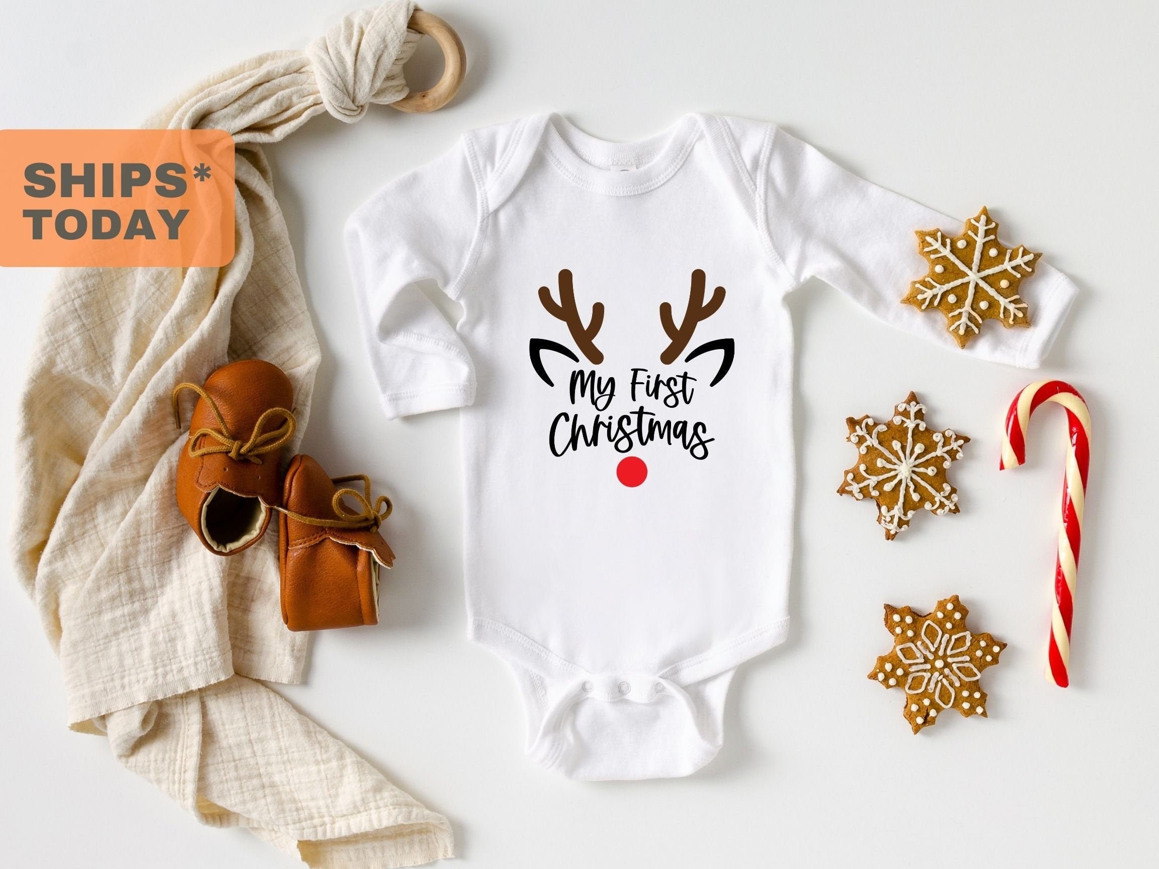 My First Christmas Onesie Cute Newborn Christmas Gift Baby  Etsy