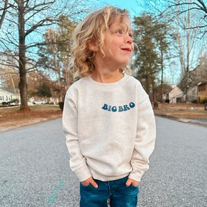 Cool Big Bro Club SweatShirt, Big Bro Sweatshirt, Toddler Tee, Big Brother Shirt, Big Brother Gift, Birth Announcement, Brother Gift image 3