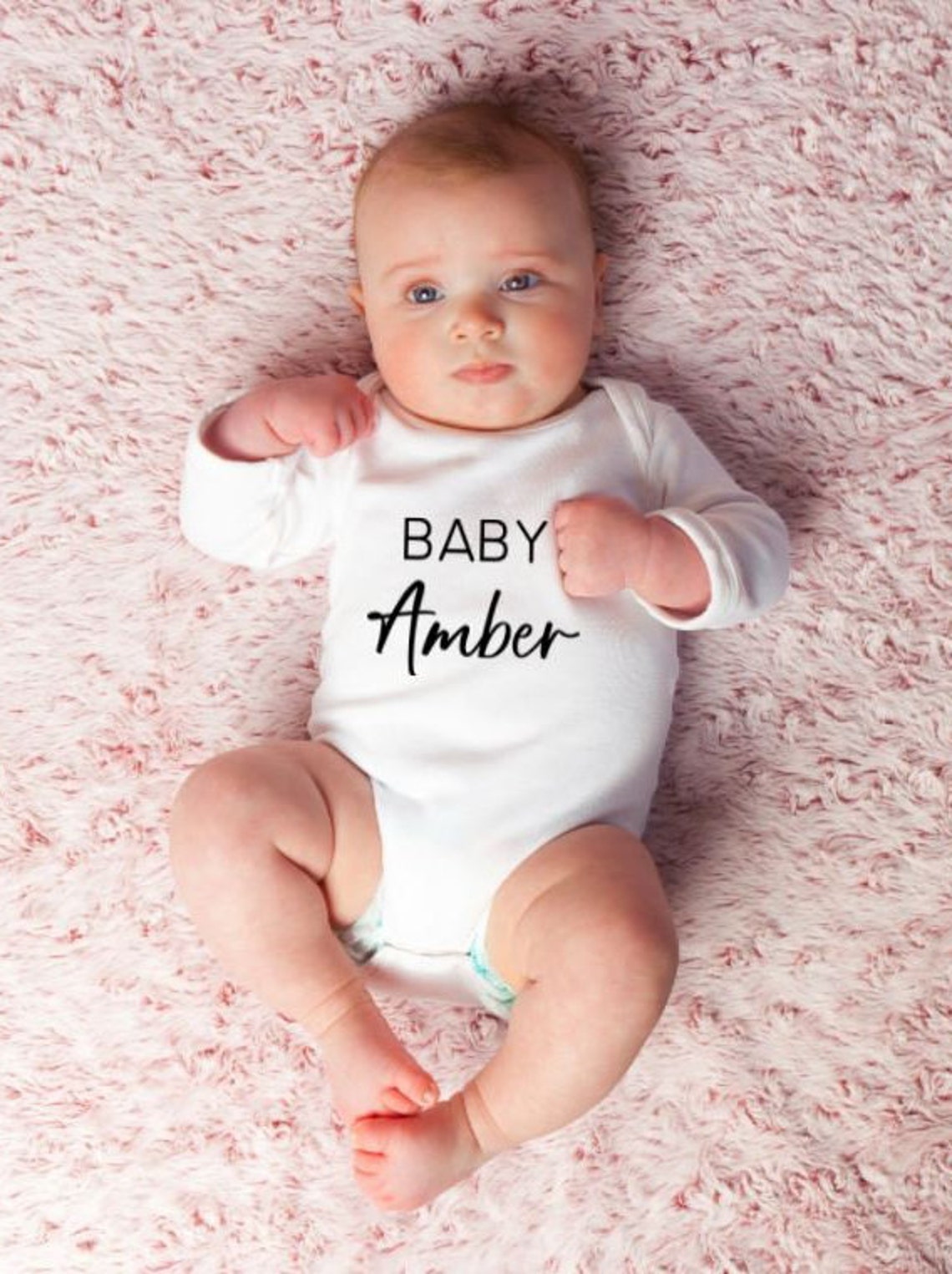 Personalized Name Onesie Newborn Baby Girl Home Coming Etsy
