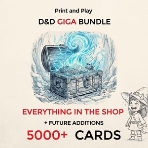 DnD Giga Bundle - Everything in the Shop + Future Updates | 5000+ Cards