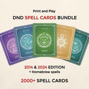 Mega-paket med spellkort DnD