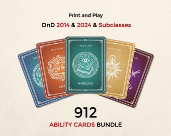 Paquete de cartas de habilidades de D&D