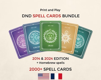 Spell Cards Mega Bundle DnD