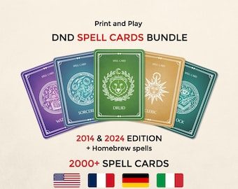 Spell Cards Mega Bundle DnD