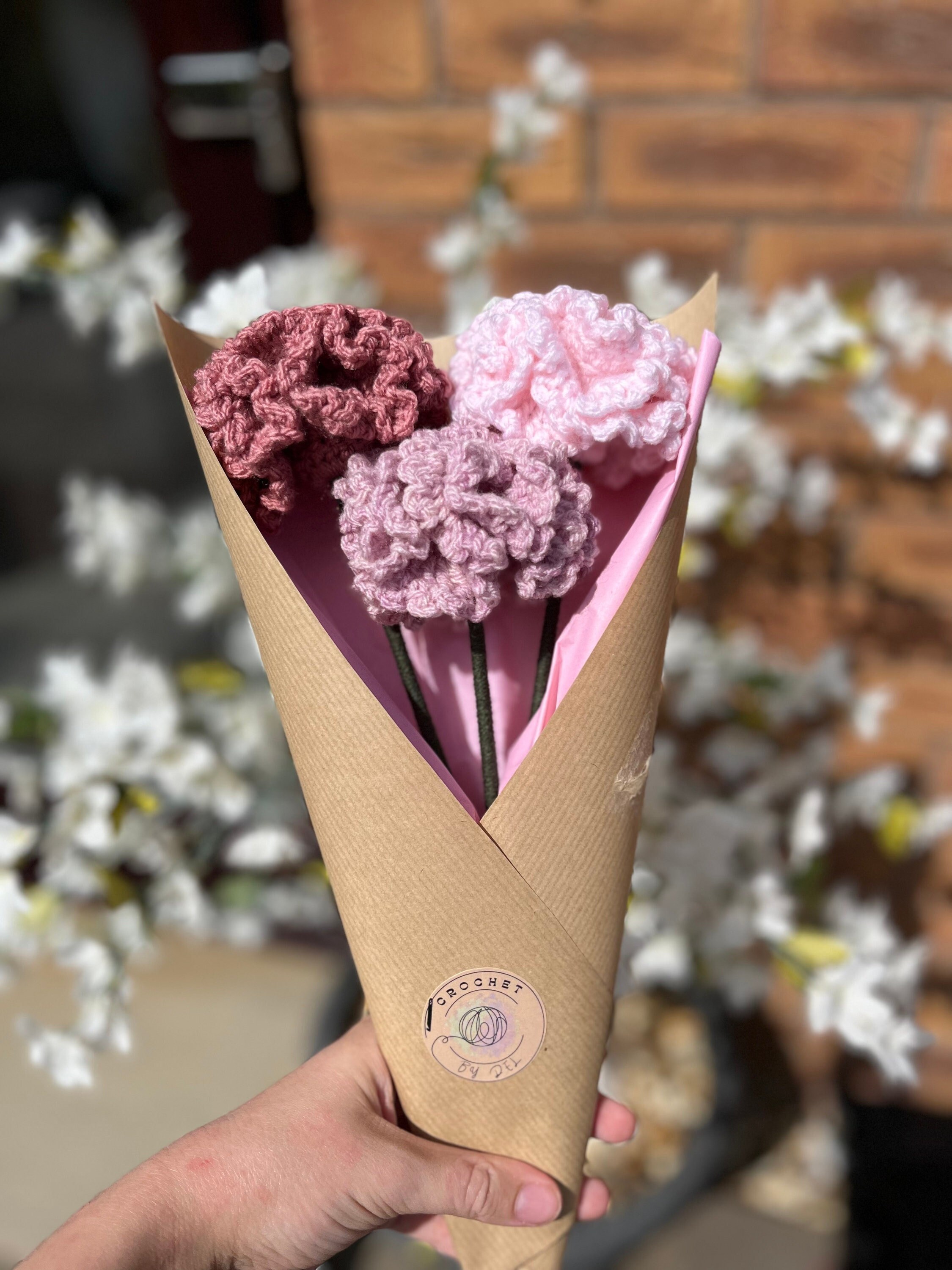 CROCHET KIT, DIY Everlasting Flower Kit, Make Your Own Bouquet,  Intermediate Level Crochet Project, Mother's Day, Valentine's Day 