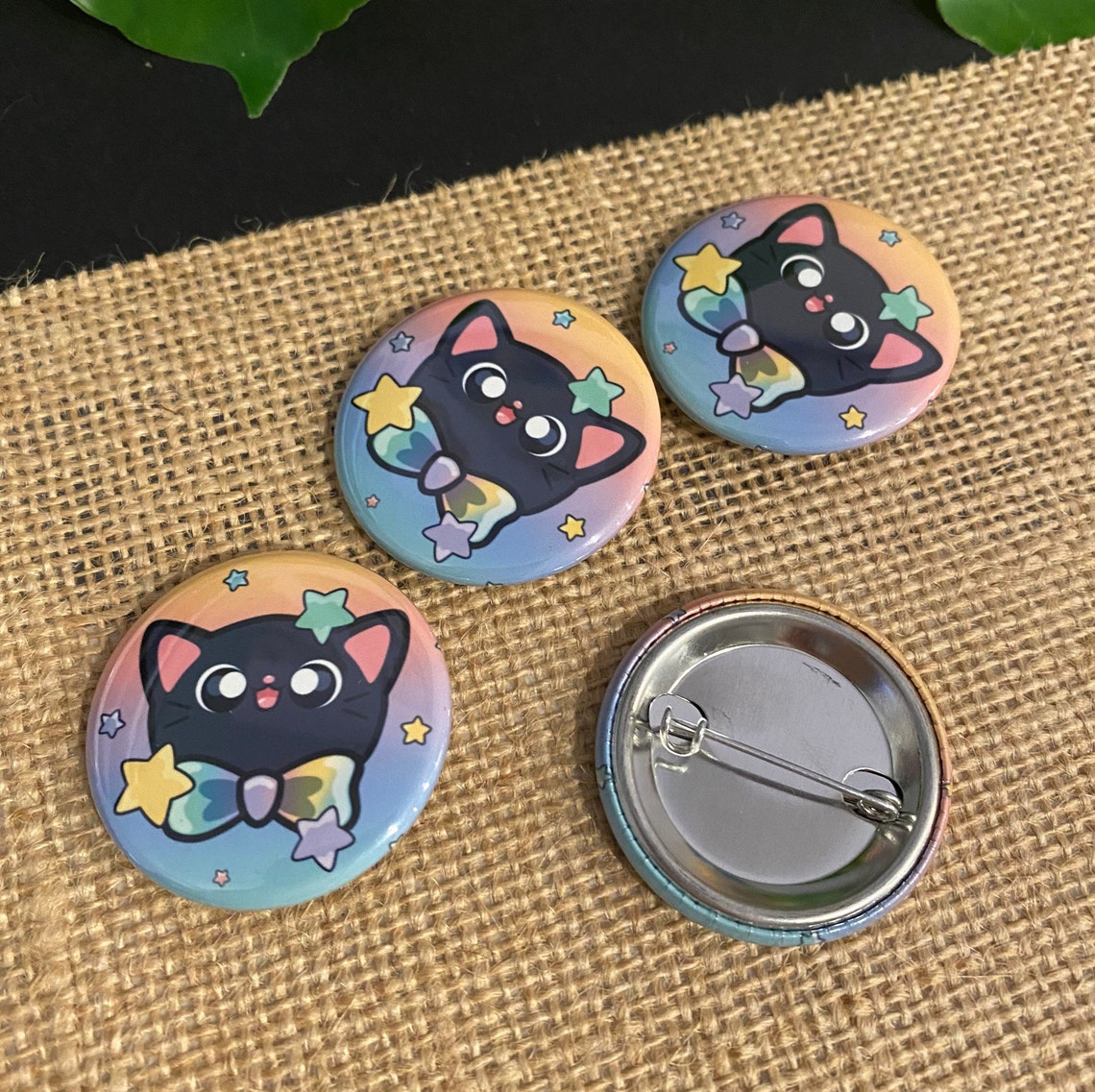 Best Cat Logo Cat Button - 1.5 Inch Button - Cat Pin, Cat Button, Lapel ...