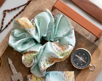 Go Exploration Satin Scrunchie