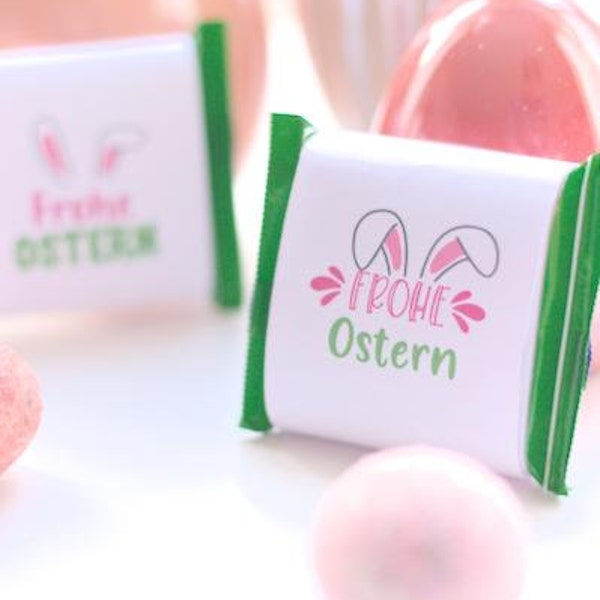 Ostergruß I Frohe Ostern I Gastgeschenk Ostern I fürs Osternest I Osterschokolade I digitaler Download