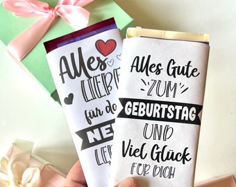 Chocolate for birthday I Birthday present I Small gift for birthday I Birthday table I Birthday decoration
