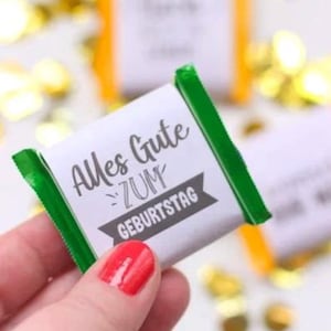 Banderole Schokolade I Ritter Sport Banderole I Geschenk Geburtstag I Herzlichen Glückwunsch I Geburtstagstisch I DIY Happy Birthday