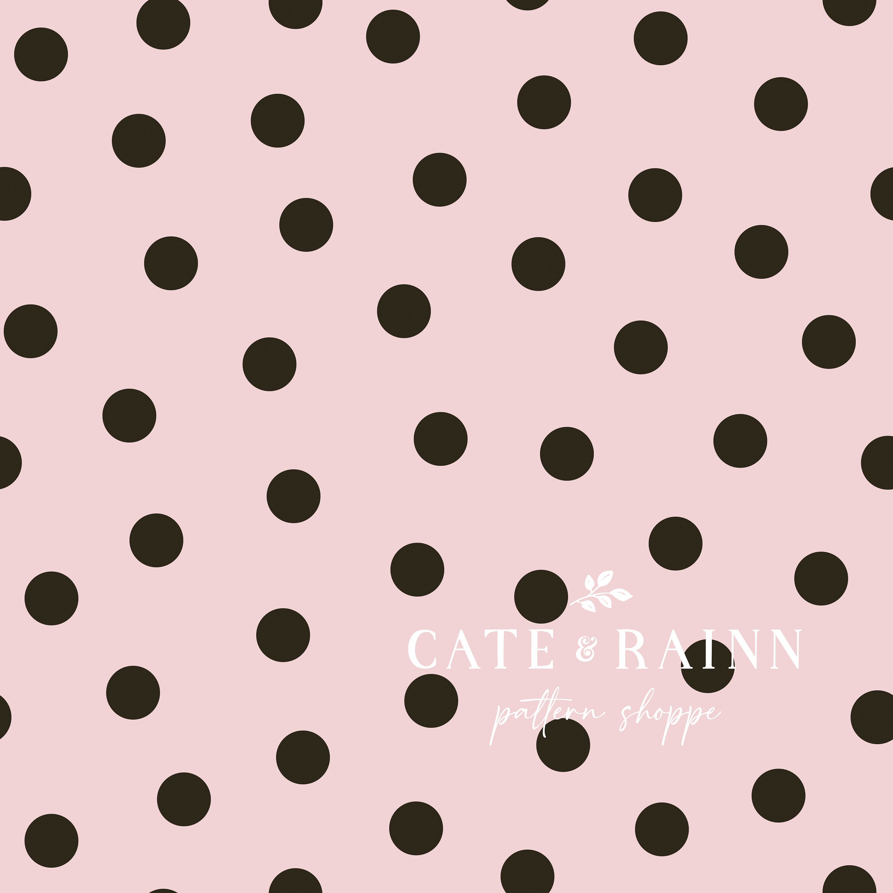 Pink And Black Polka Dot Background
