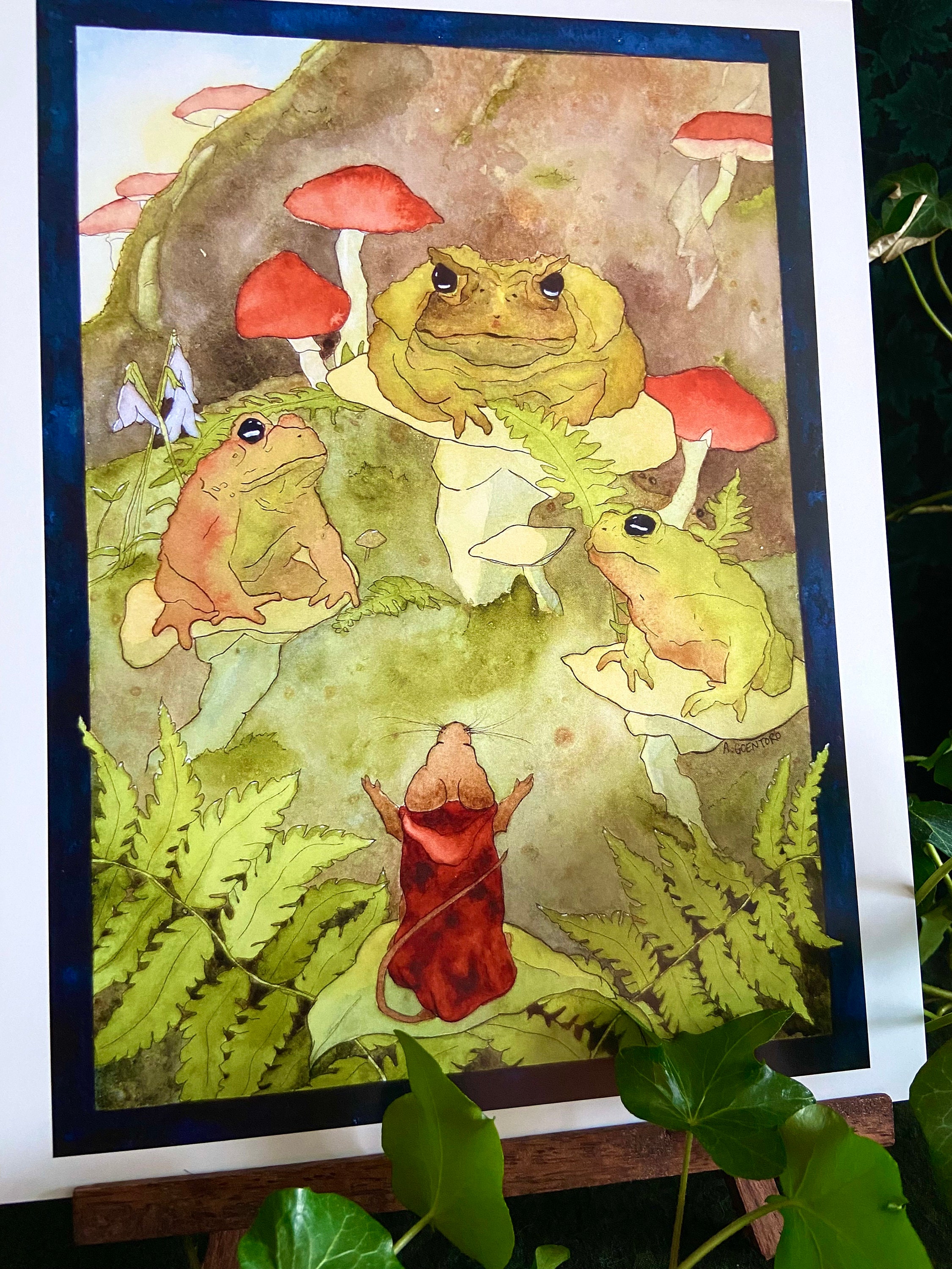 Toad Council Print ~ Toads Singing Mouse Adventurer Frog Symphony ...