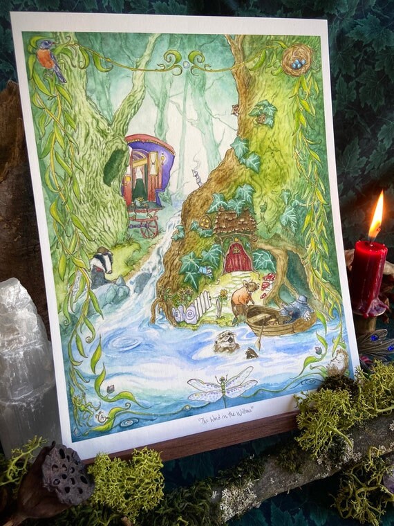 The Wind in the Willows Art Print ~ Children's Storybook Illustration ...